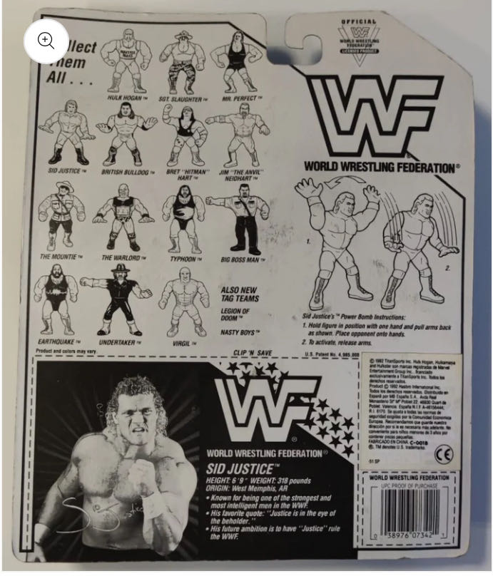 Hasbro Series #5 - WWF Hasbro (Sid Justice) action figure collectible - Main Image 2