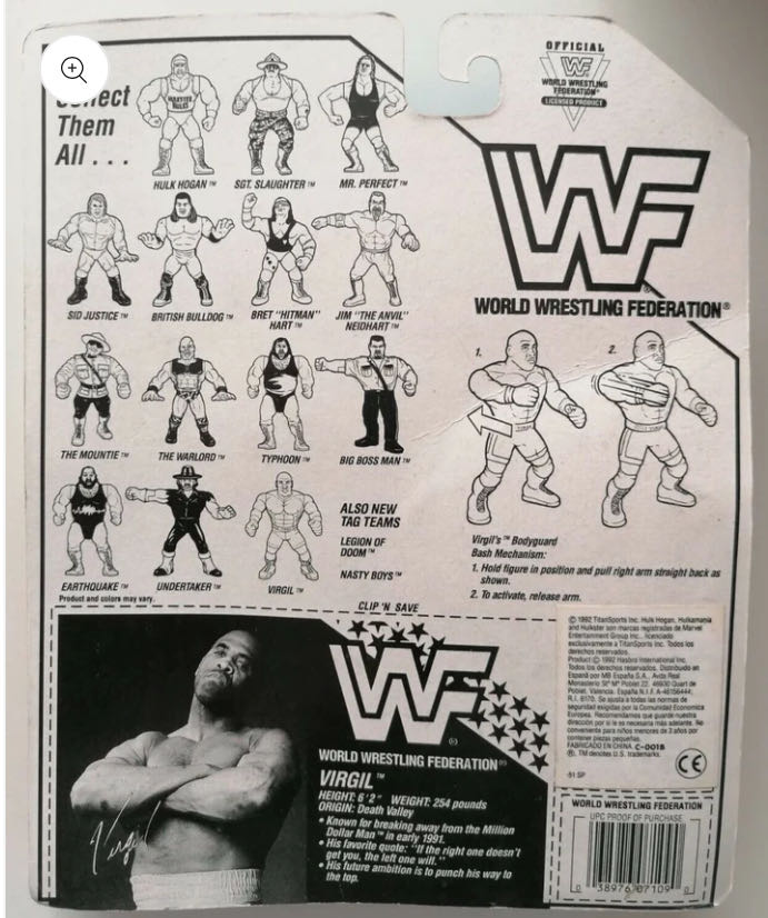 Hasbro Series #5 - WWF Hasbro (Virgil) action figure collectible - Main Image 2