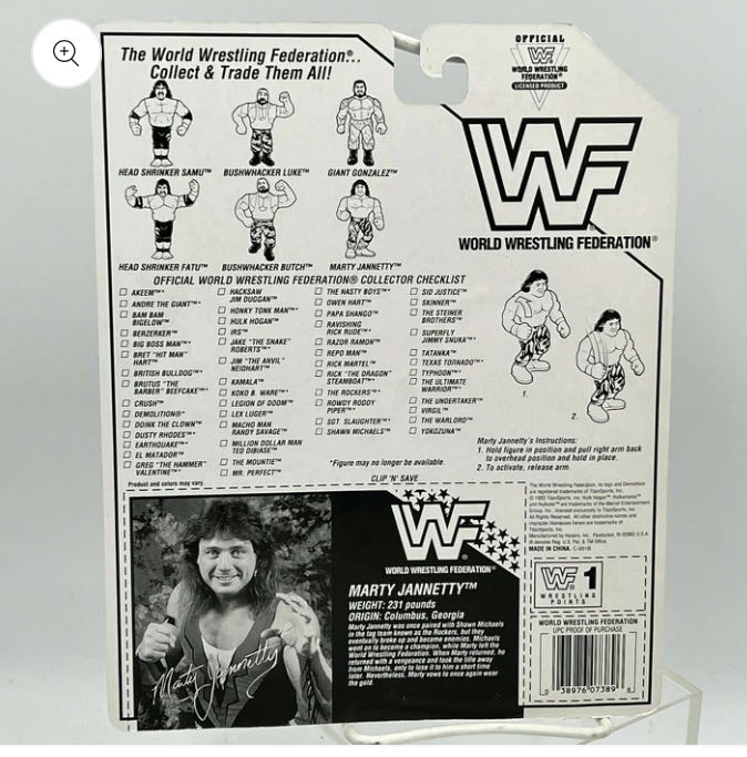 Hasbro Series #10 - WWF Hasbro (Marty Jannetty) action figure collectible - Main Image 2