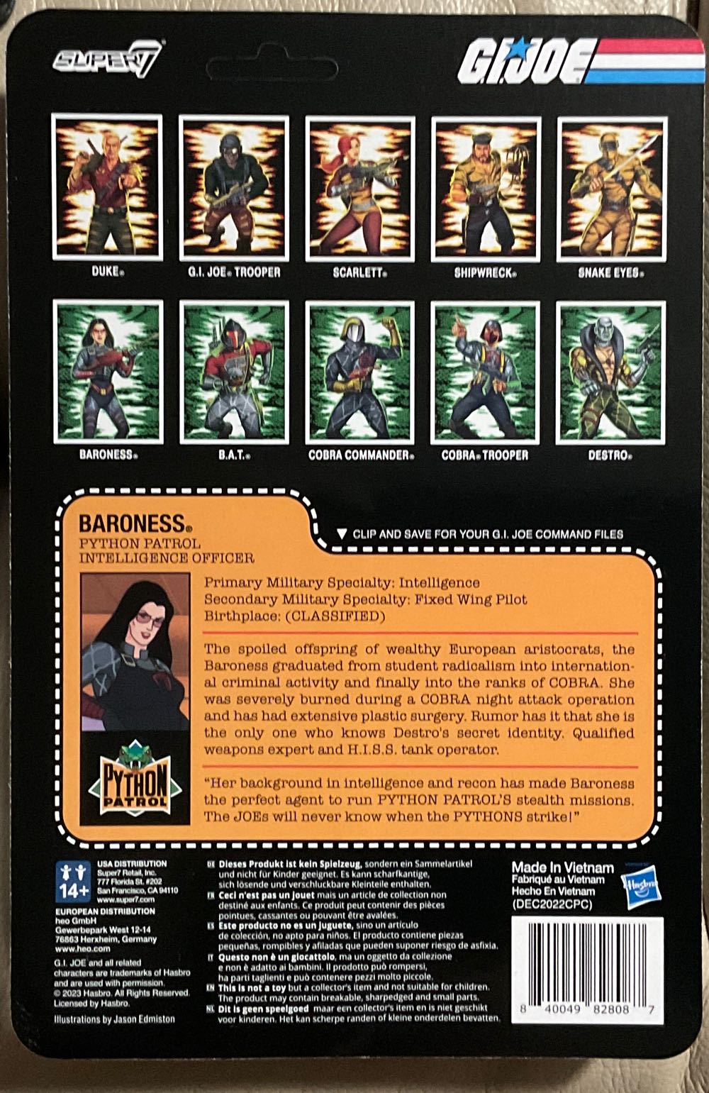 G.I. Joe (Super7) - Baroness - Hasbro (G.I. Joe (Super7)) action figure collectible - Main Image 2