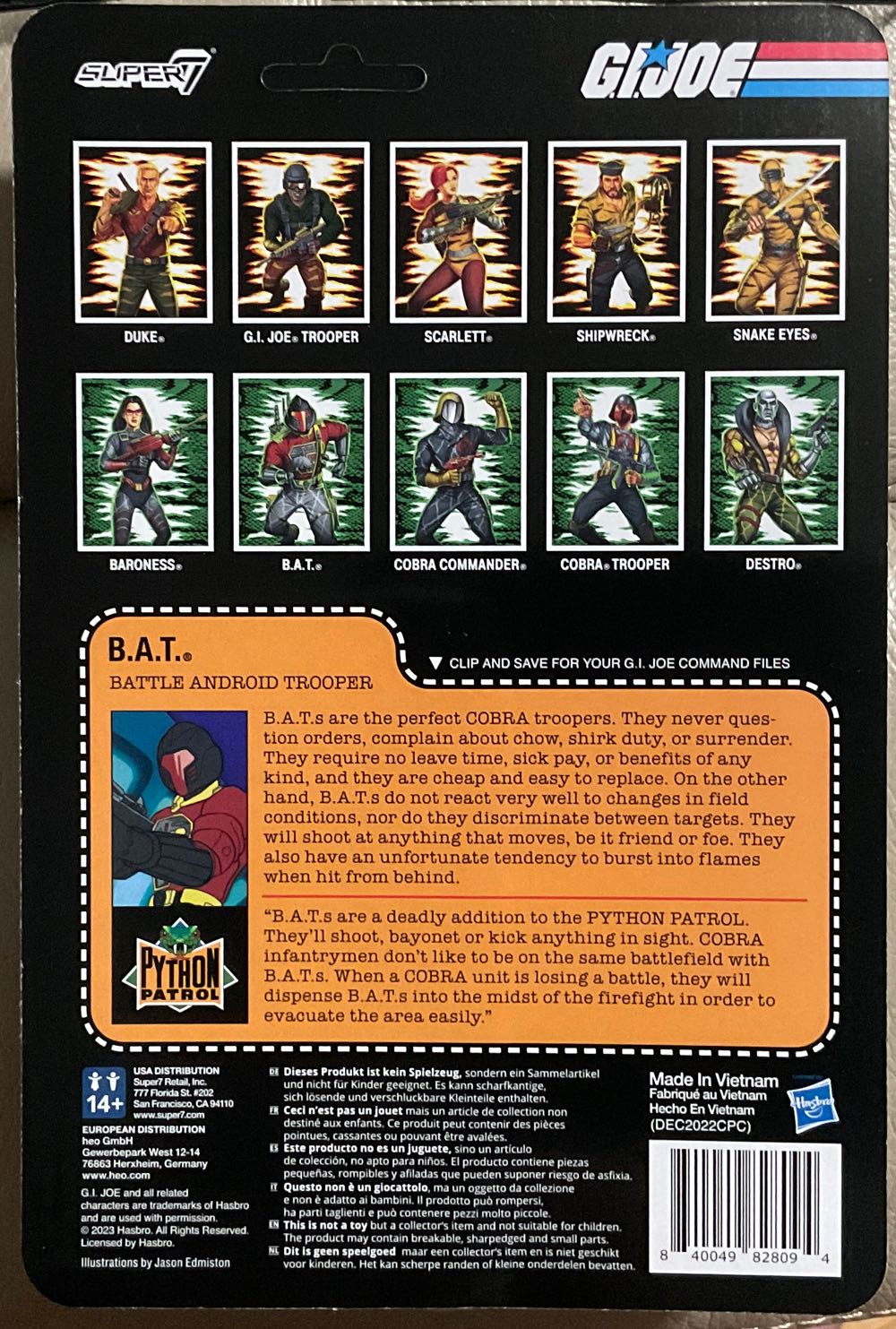 G.I. Joe (Super7) - B.A.T. - Hasbro (G.I. Joe (Super7)) action figure collectible - Main Image 2