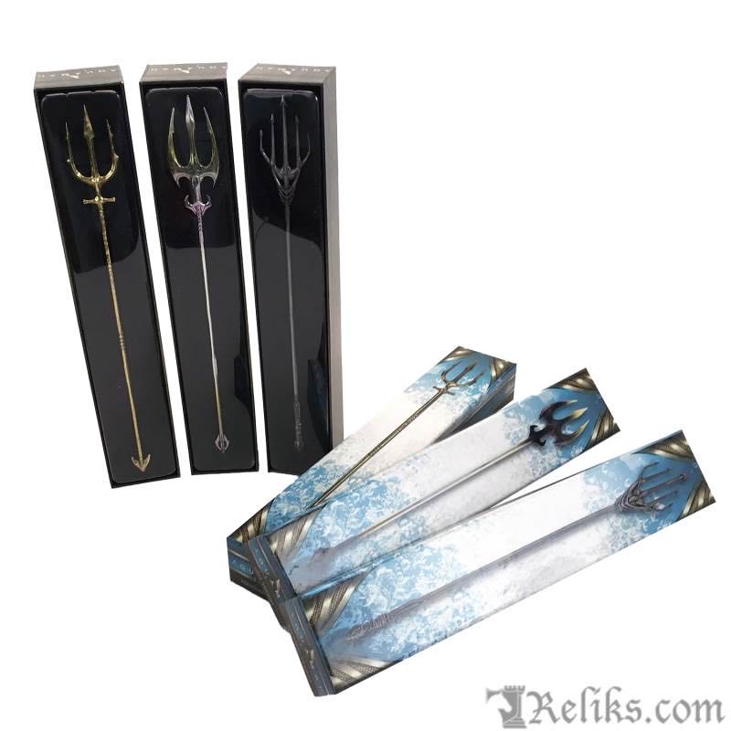 Factory Entertainment Aquaman Trident Silver Cocktail Fork Set ...  action figure collectible [Barcode 5060224087725] - Main Image 2
