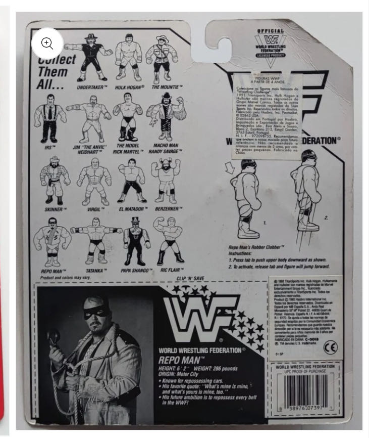 Hasbro Series #6 - WWF Hasbro (Repo Man) action figure collectible - Main Image 2