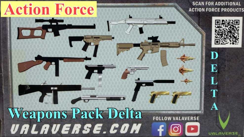 Weapons Pack Delta - Valaverse (Action Force Accesories) action figure collectible [Barcode 601968692476] - Main Image 2