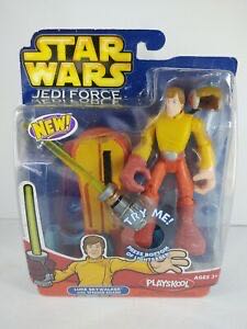 Star Wars Jedi Force Luke Skywalker W Speeder Board Playskool Works With  action figure collectible [Barcode 653569070627] - Main Image 1