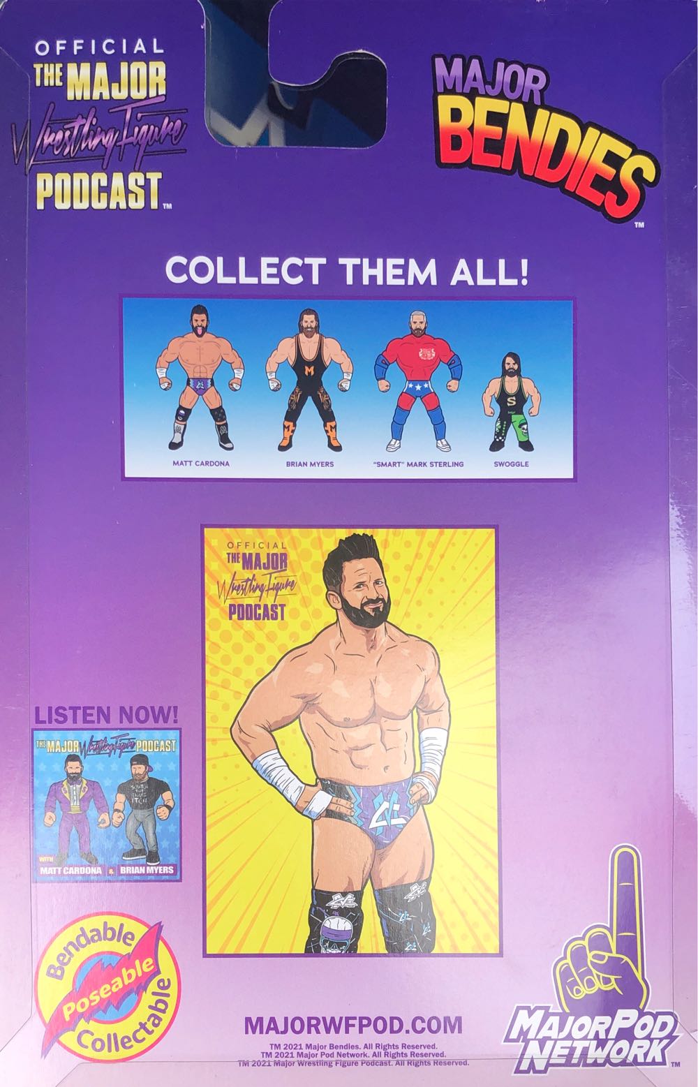 Matt Cardona - Major Bendies  (Major Bendies) action figure collectible - Main Image 2