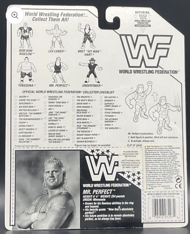 Hasbro Series #8 - WWF Hasbro (Mr. Perfect) action figure collectible - Main Image 2