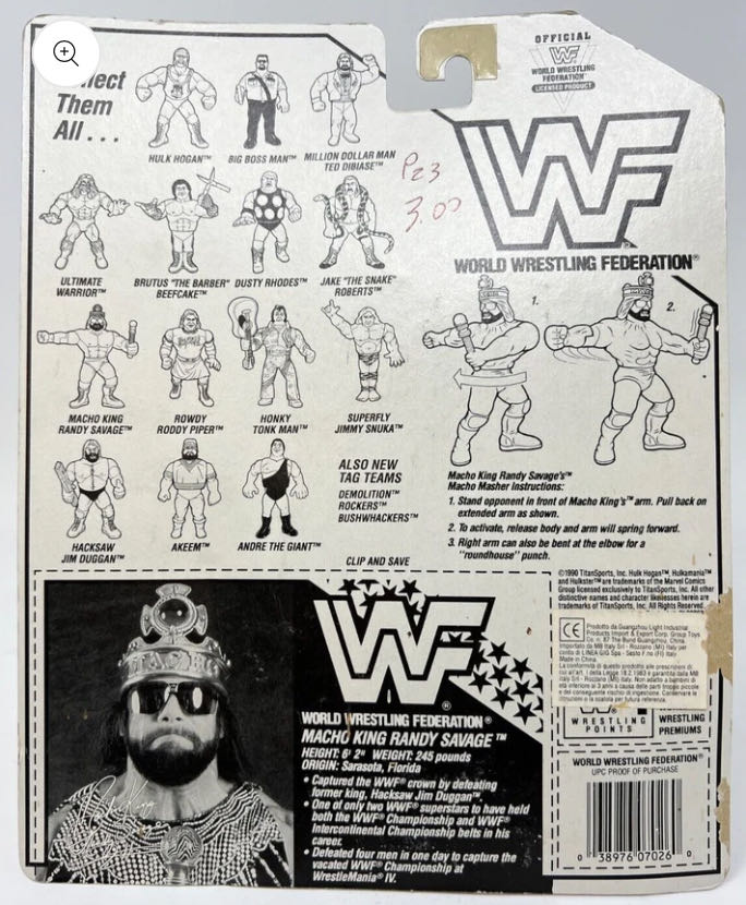Hasbro Series #2 - WWF Hasbro (Macho Man Randy Savage) action figure collectible - Main Image 2