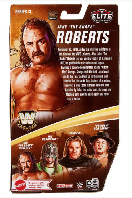 Legends Series #13(C) - Mattel (Jake The Snake Roberts) action figure collectible - Main Image 2