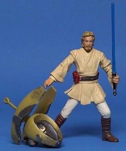 Star Wars: Obi-Wan Kenobi (Coruscant Chase) (II-03) - Hasbro (Star Wars: Episode II: Attack of the Clones) action figure collectible - Main Image 1