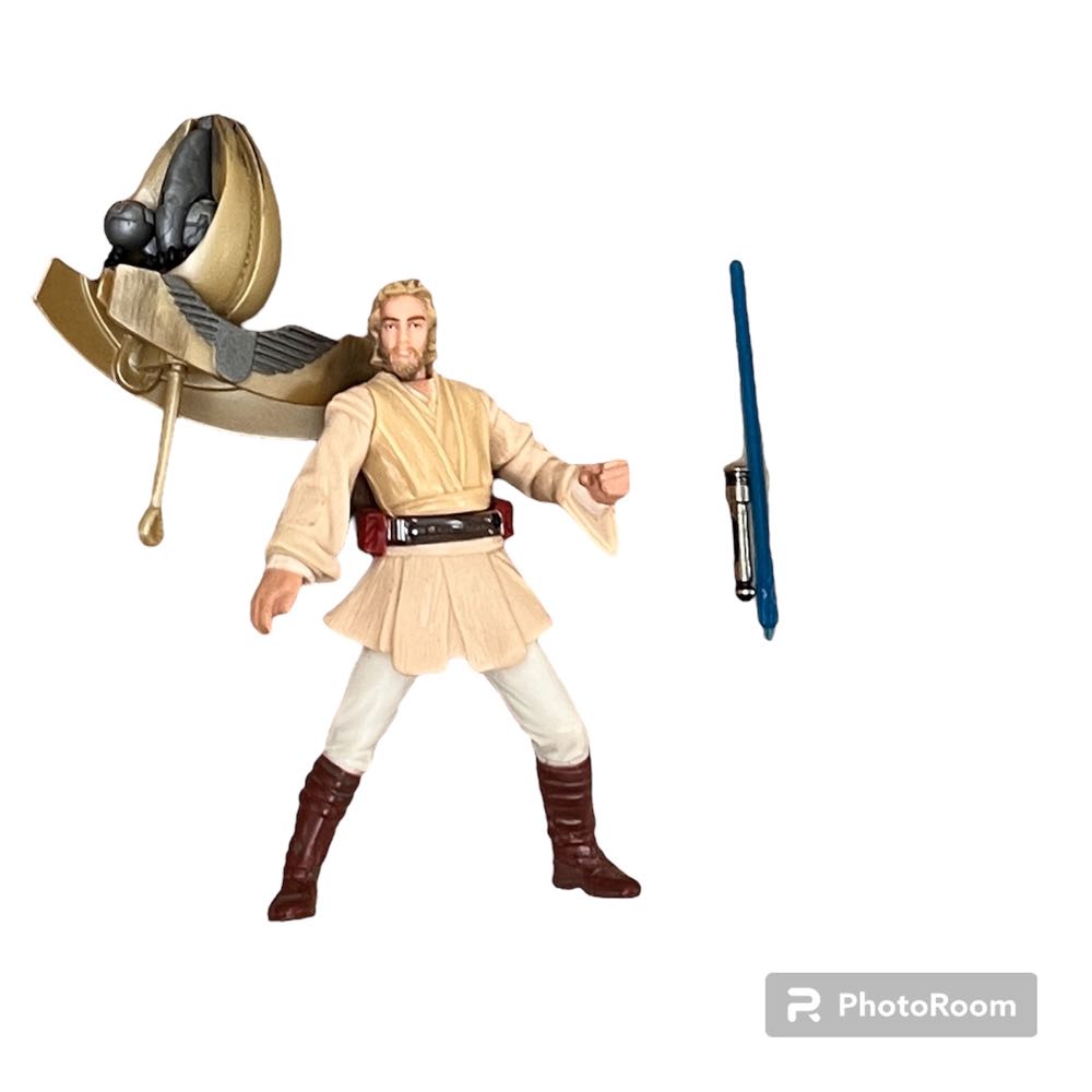 Star Wars: Obi-Wan Kenobi (Coruscant Chase) (II-03) - Hasbro (Star Wars: Episode II: Attack of the Clones) action figure collectible - Main Image 4