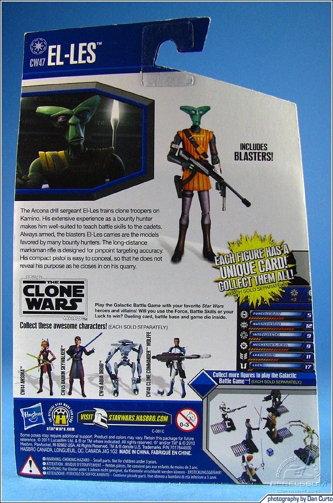 GBG CW47 - El-Les - Hasbro (Star Wars: The Clone Wars) action figure collectible - Main Image 3