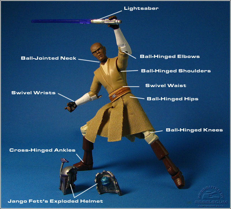 Star Wars: Mace Windu (CW20) - Hasbro (Star Wars: The Clone Wars) action figure collectible - Main Image 4