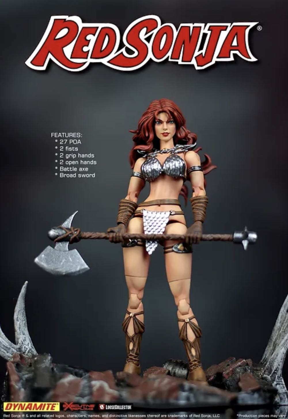 Red Sonja - Fantasy (Warrior) action figure collectible [Barcode 614614989158] - Main Image 3