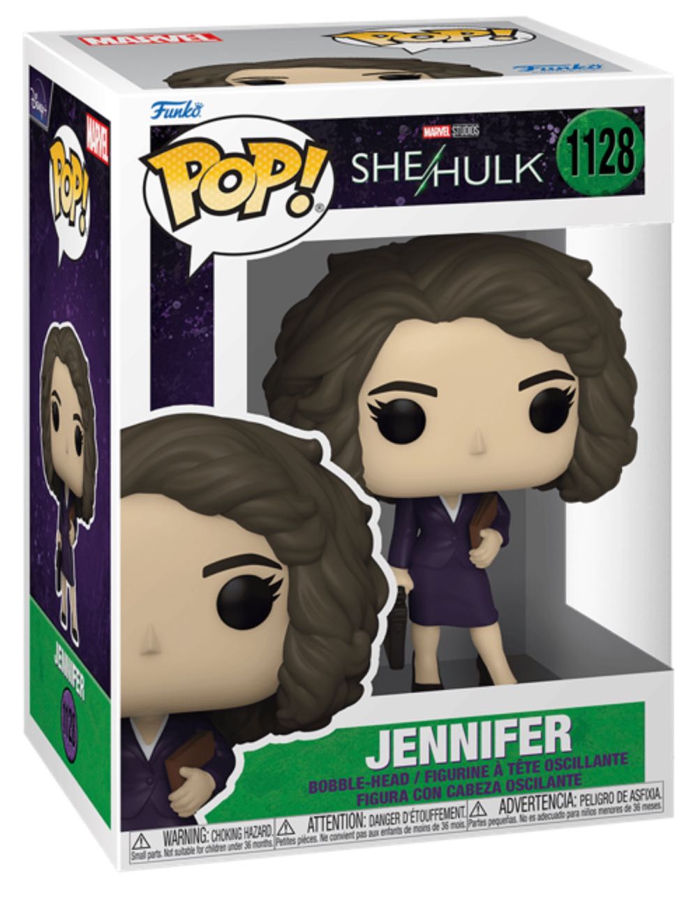 Jennifer (She-Hulk Attorney At Law) 1128 - Funko Pop (Marvel Studios She-Hulk) action figure collectible [Barcode 889698641982] - Main Image 2