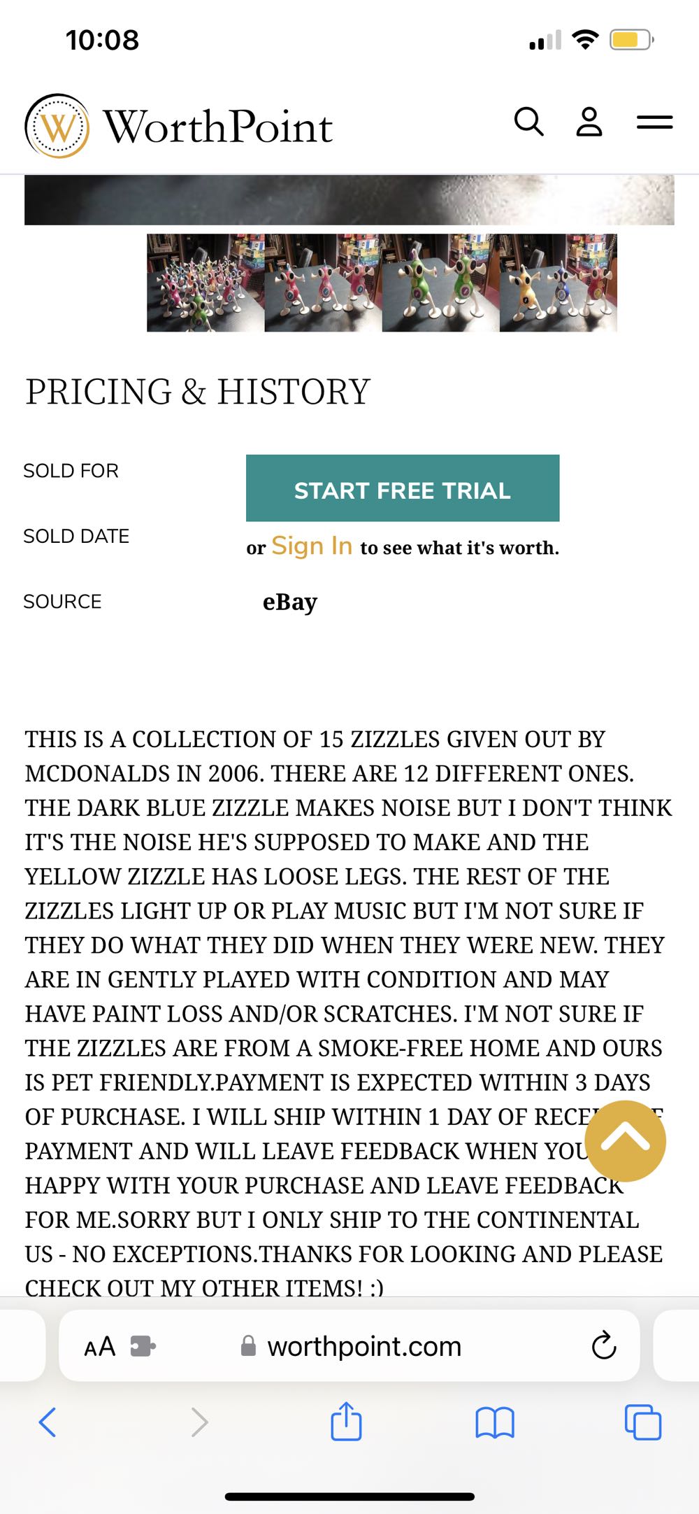 MCDONALDS ZIZZLES  action figure collectible - Main Image 4