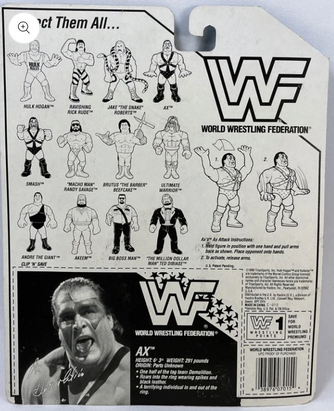 Hasbro Series #1 - WWF Hasbro (Demolition Ax Smash & Crush) action figure collectible - Main Image 2