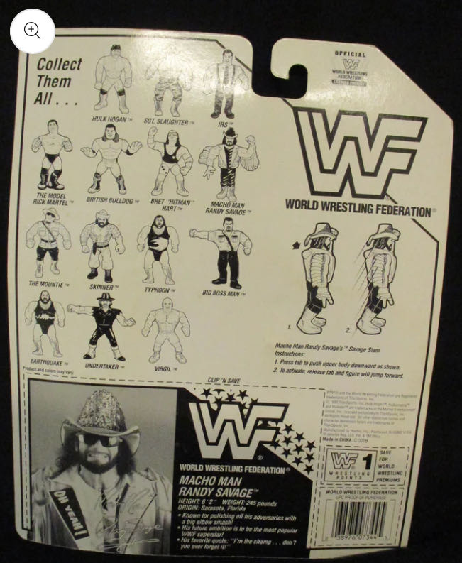 Hasbro Series #5 - WWF Hasbro (Macho Man Randy Savage) action figure collectible - Main Image 2