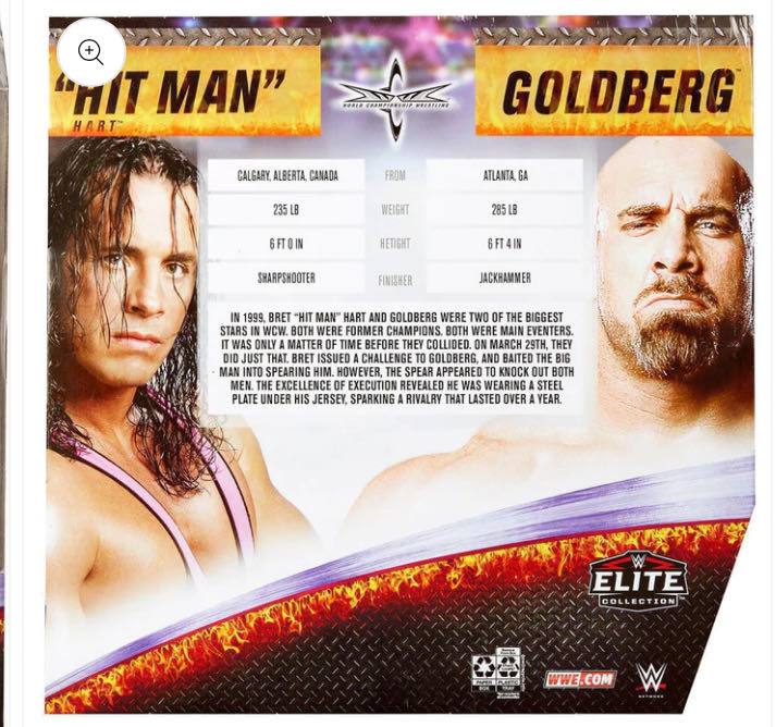 Elite 2-pack - Mattel (Bret “The Hitman” Hart) action figure collectible - Main Image 2