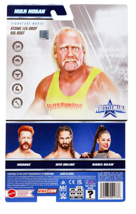 Wrestlemania 38 Exclusive - Mattel Basic (Hulk Hogan) action figure collectible - Main Image 2