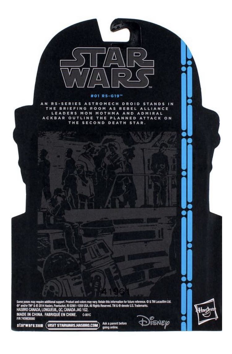 R5-G19 TBS [P2] 3.75” #01 - Hasbro (Star Wars Episode VI: Return of the Jedi) action figure collectible - Main Image 2