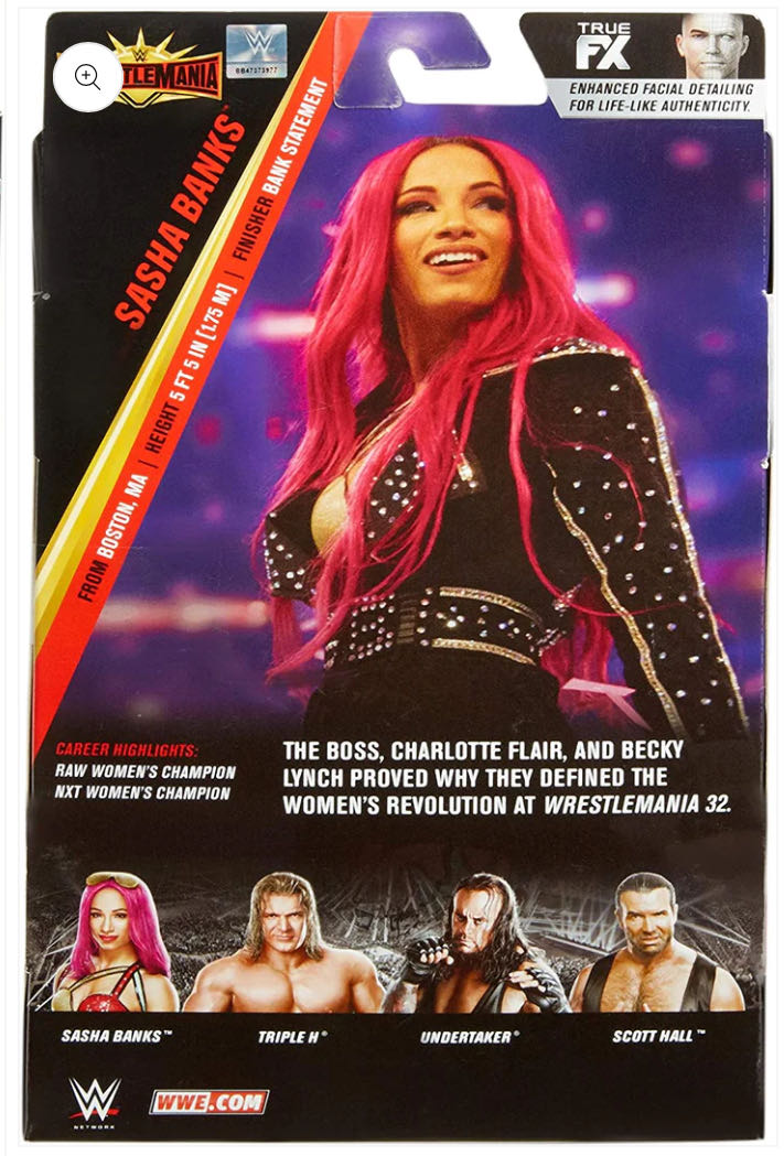 Wrestlemania 35 Exclusive - Mattel (Sasha Banks) action figure collectible - Main Image 3