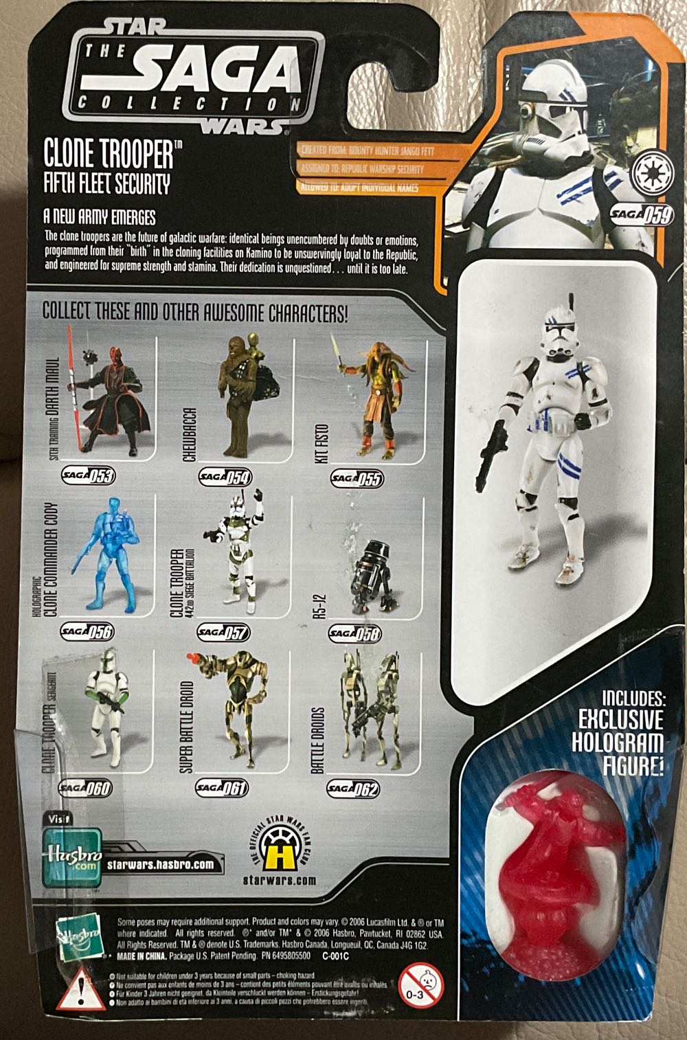 Saga Collection - #59 - Clone Trooper - Hasbro (Revenge Of The Sith) action figure collectible - Main Image 2