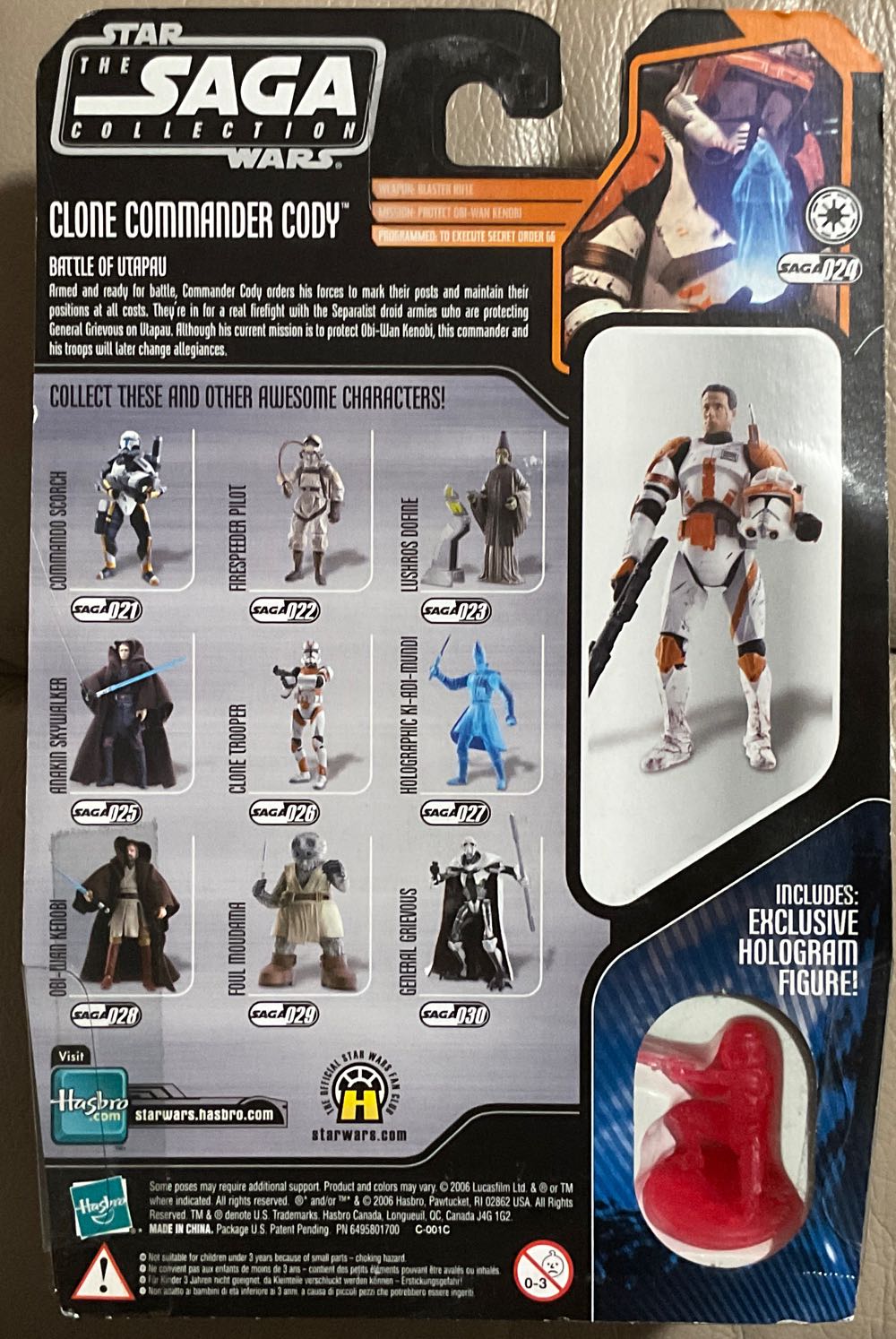 Saga Collection - #24 - Clone Commander Cody - Hasbro (Revenge Of The Sith) action figure collectible - Main Image 2