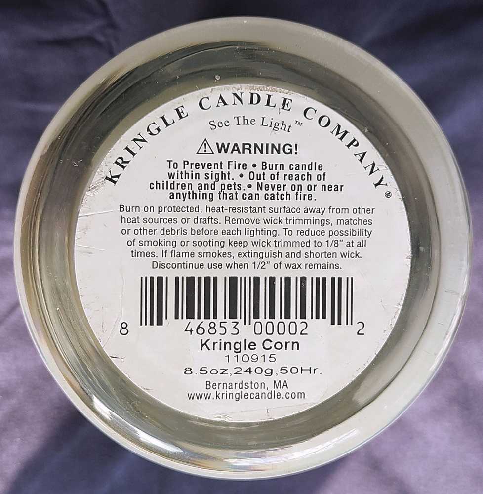 CANDLE: Halloween Kringle Corn Candy  2011 - Kringle Candle (Halloween Candles) action figure collectible [Barcode 846853000022] - Main Image 2