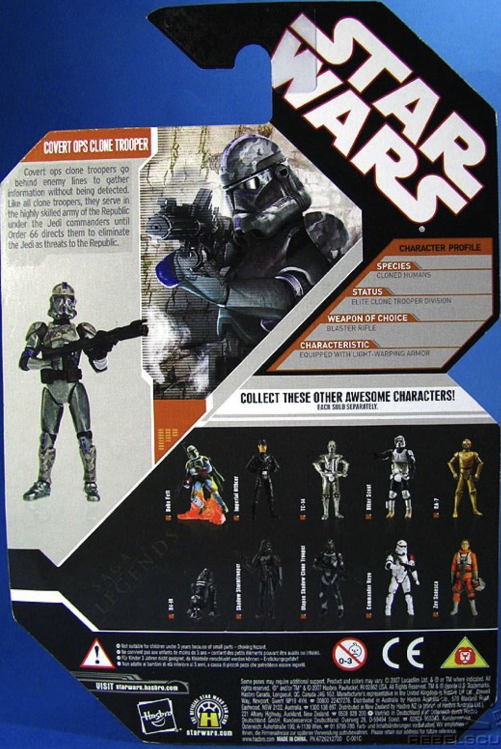 Covert Ops Clone Trooper - Hasbro (30th Anniversary Collection) action figure collectible - Main Image 2