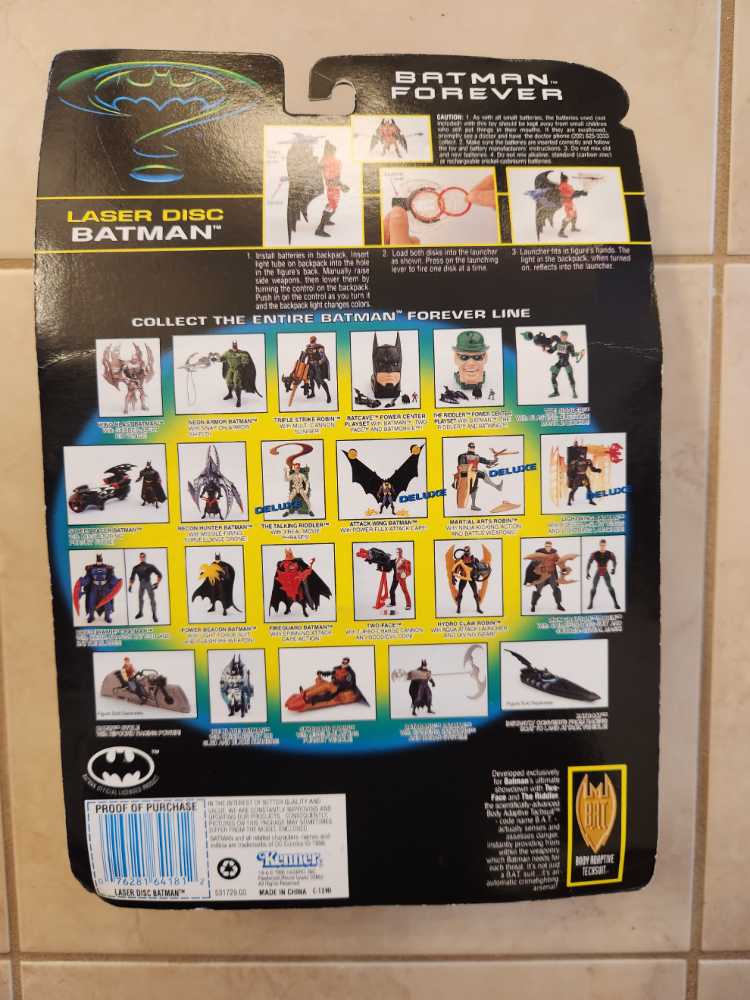 Batman (Laser Disc) (Deluxe) - Kenner (Batman: Batman Forever) action figure collectible [Barcode 076281641812] - Main Image 2