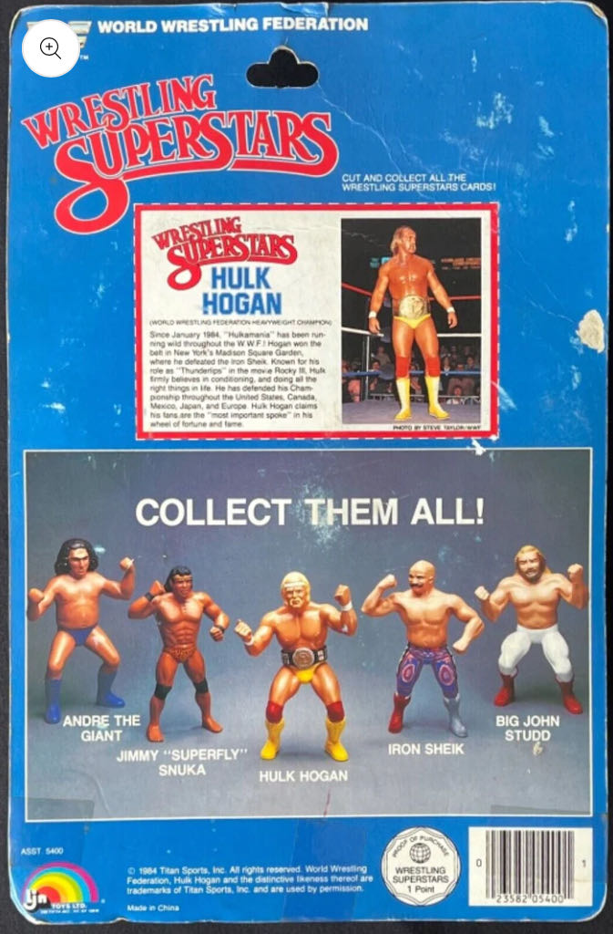 Superstars Series #1 - LJN Toys Ltd. (Hulk Hogan) action figure collectible - Main Image 2
