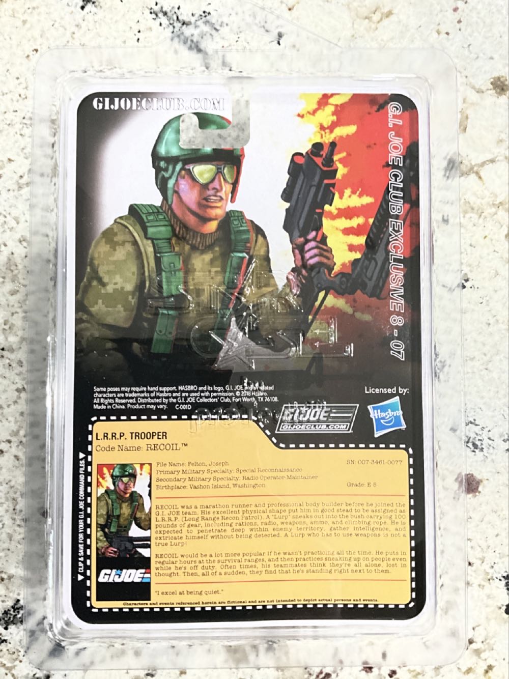 Recoil  (G.i. Joe Collector’s Club Exclusive) action figure collectible - Main Image 2