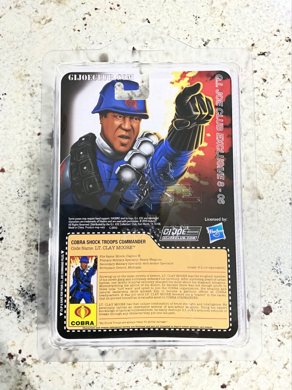 LT. Clay Moore  (G.i. Joe Collector’s Club Exclusive) action figure collectible - Main Image 2