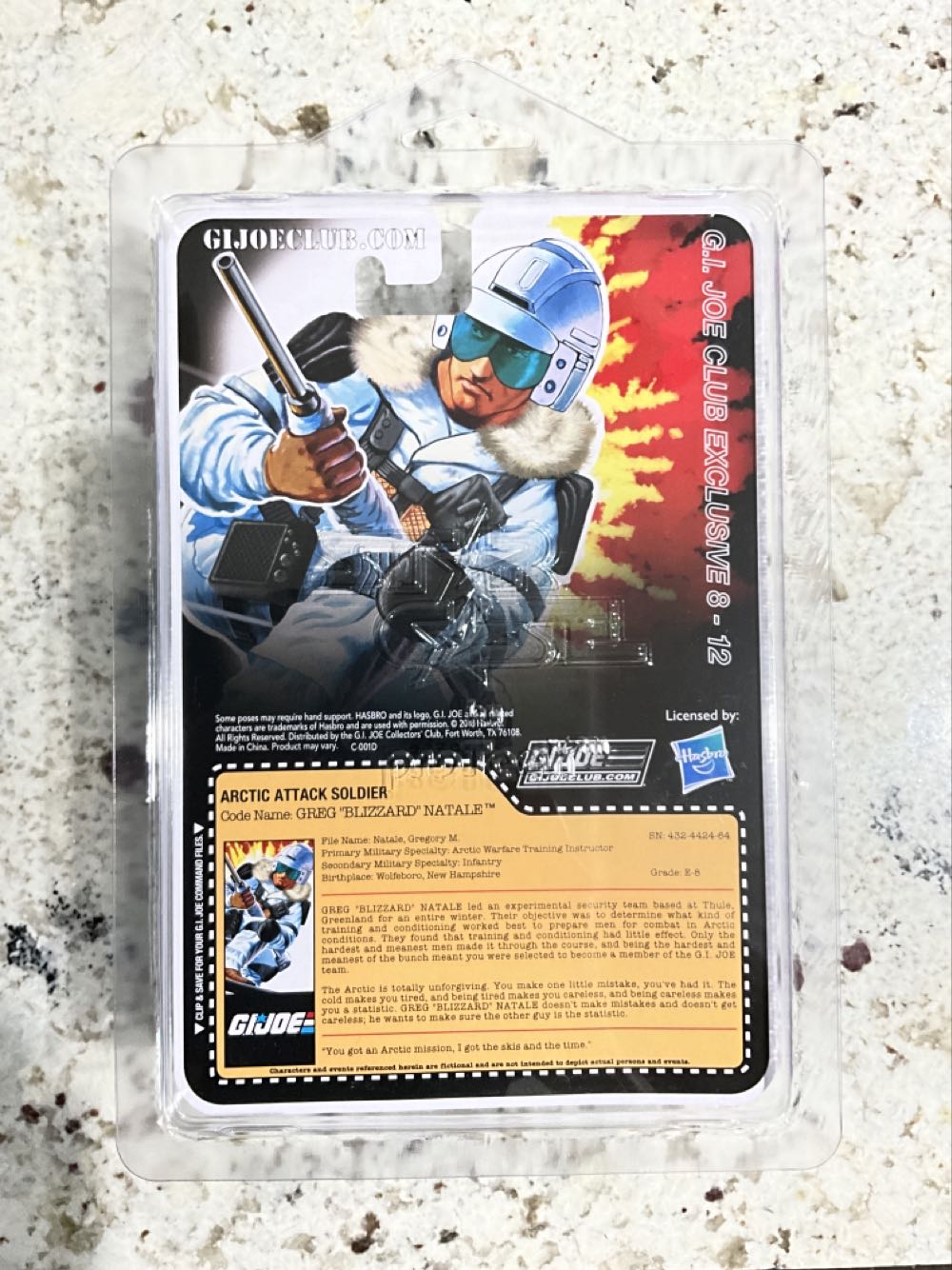 Greg “Blizzard” Natale  (G.i. Joe Collector’s Club Exclusive) action figure collectible - Main Image 2