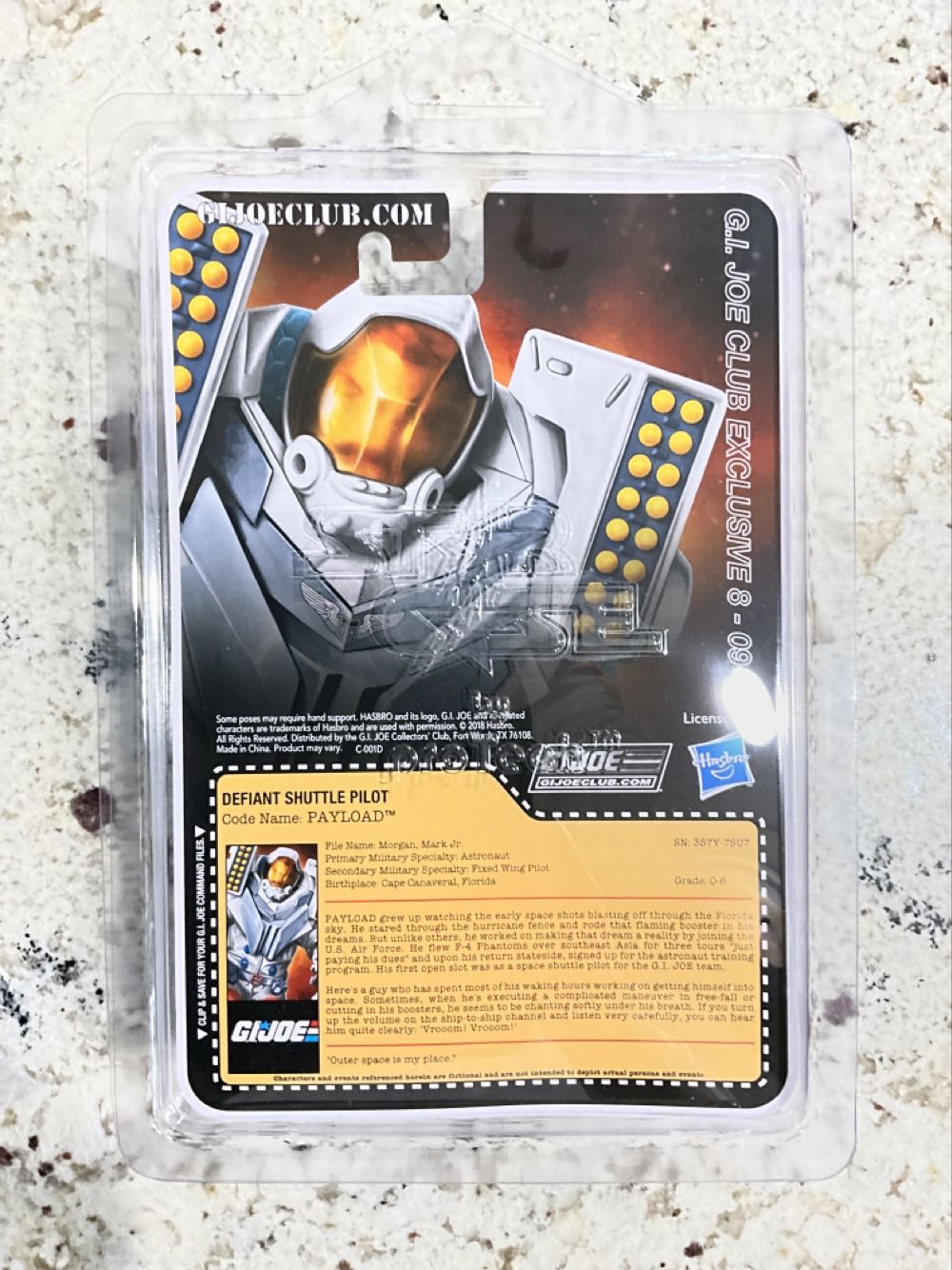 Payload  (G.i. Joe Collector’s Club Exclusive) action figure collectible - Main Image 2