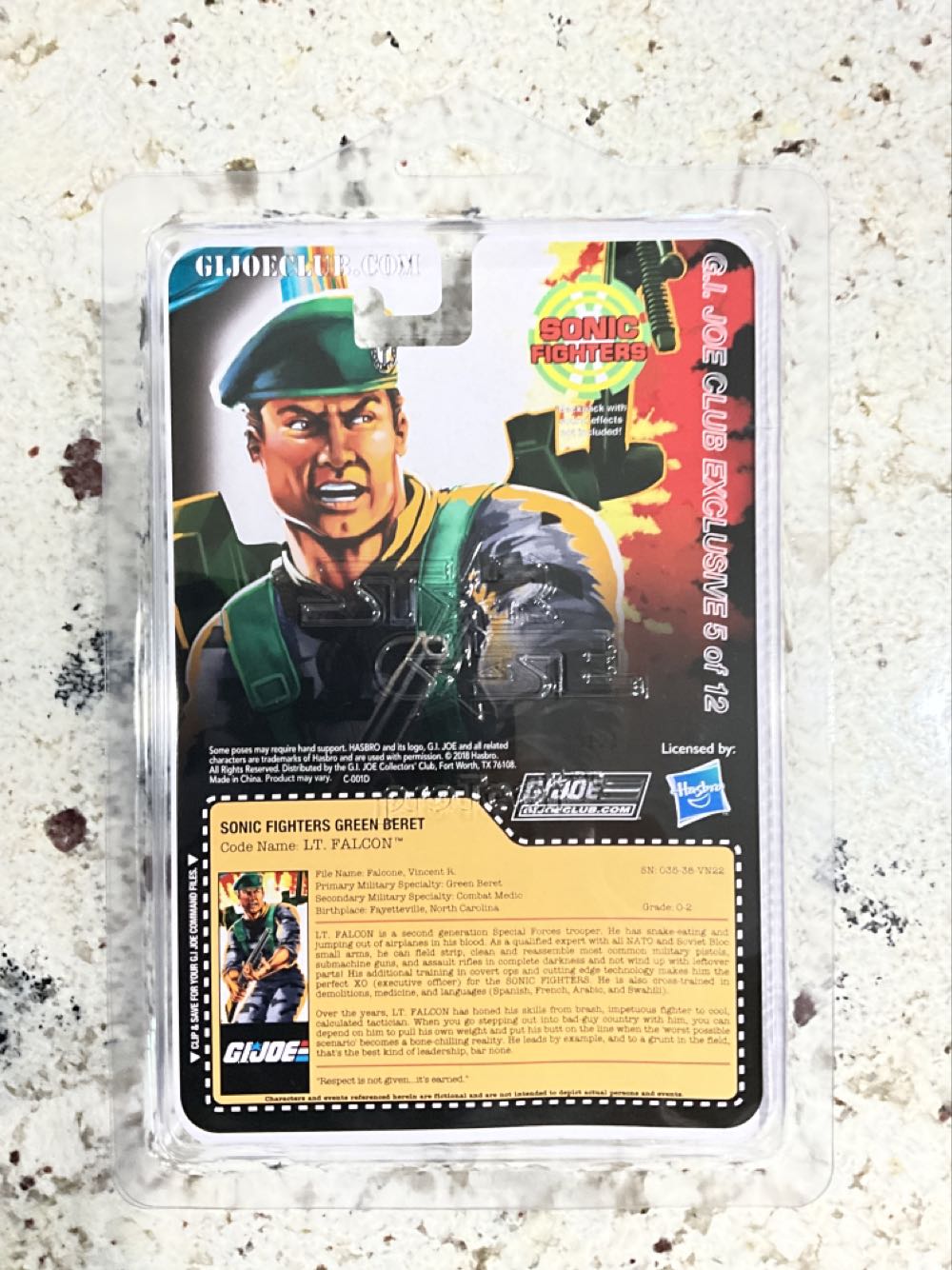 LT. Falcon  (G.i. Joe Collector’s Club Exclusive) action figure collectible - Main Image 2