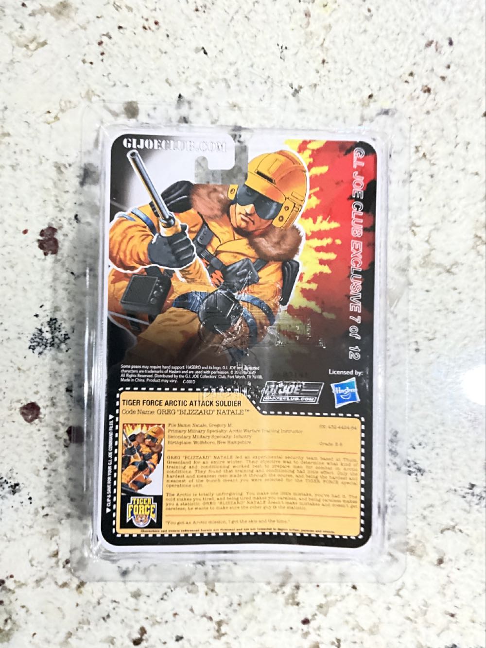 Greg “Blizzard” Natale  (G.i. Joe Collector’s Club Exclusive) action figure collectible - Main Image 2