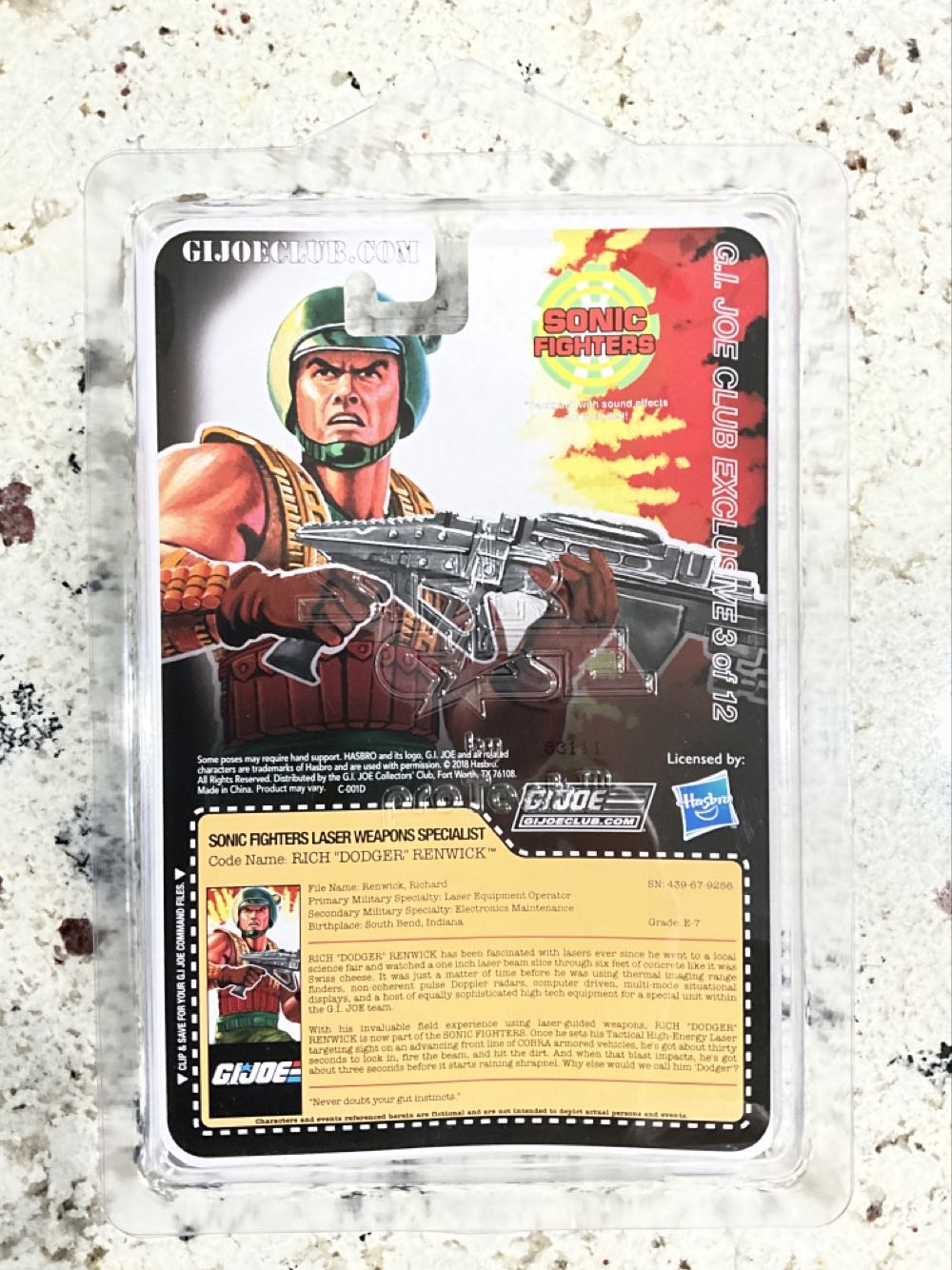 Rich “Dodger” Renwick - Hasbro (G.I. Joe) action figure collectible - Main Image 2