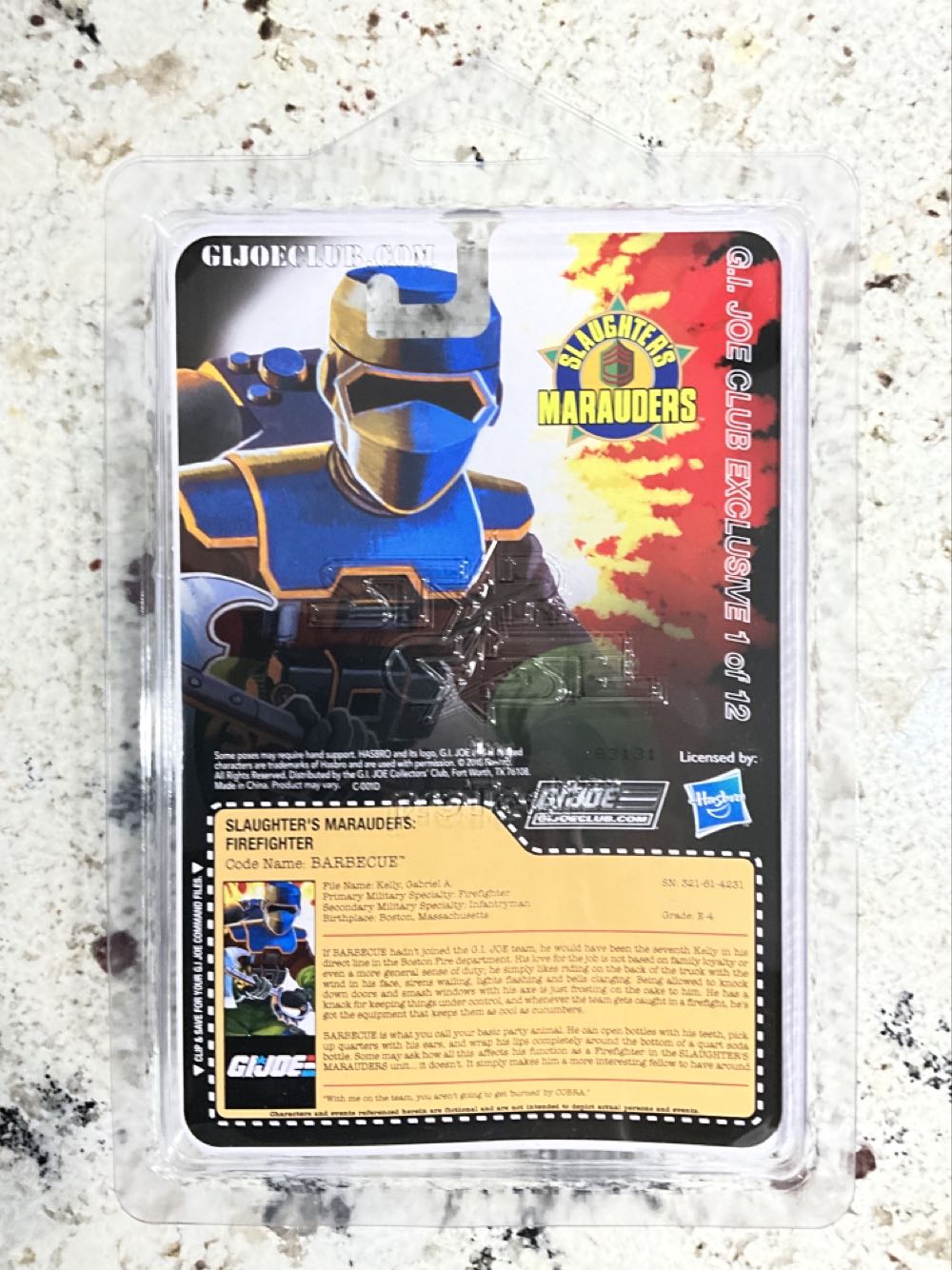 Barbecue  (G.i. Joe Collector’s Club Exclusive) action figure collectible - Main Image 2
