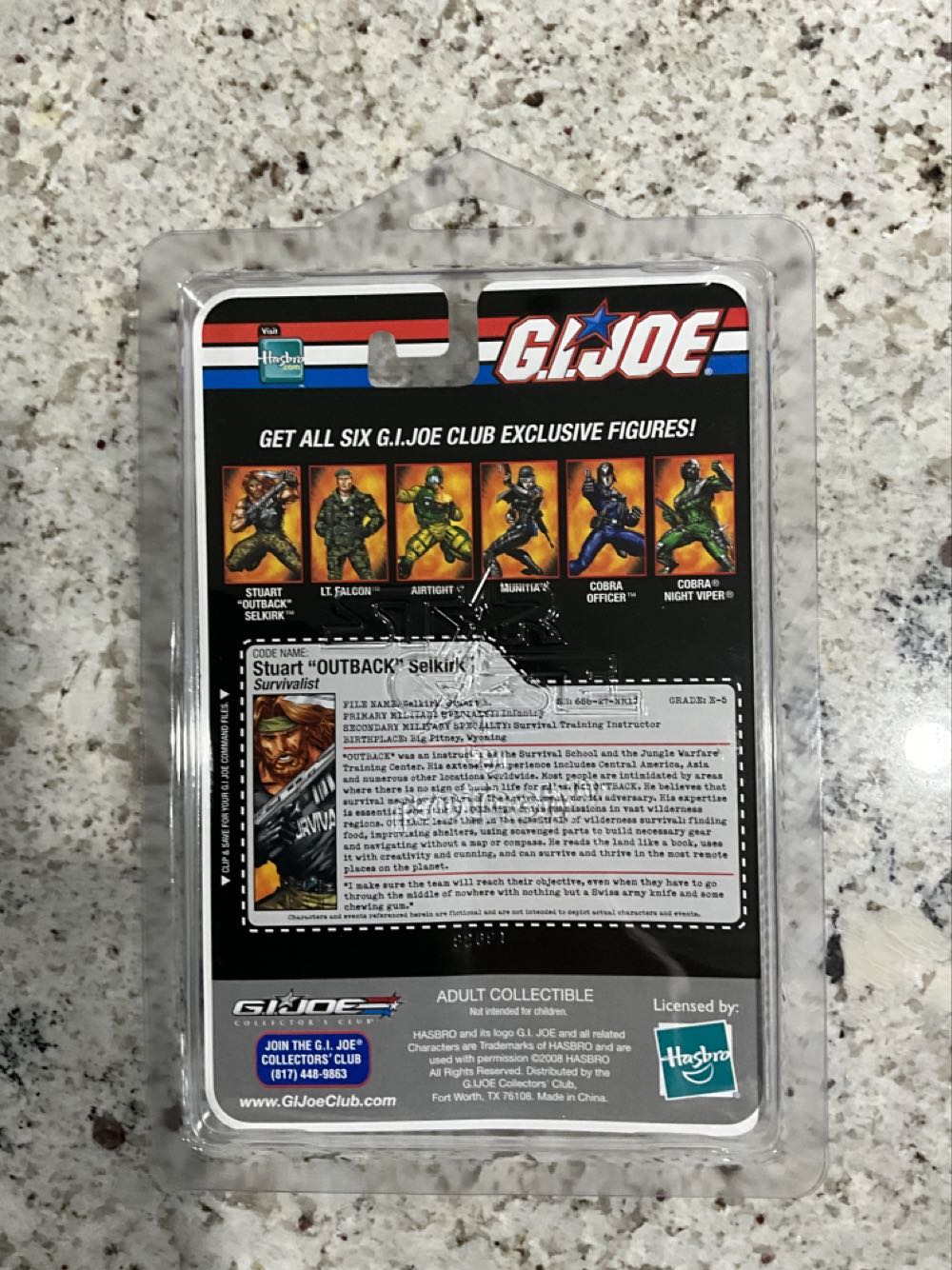 Stuart “Outback” Selkirk  (G.i. Joe Collector’s Club Exclusive) action figure collectible - Main Image 2