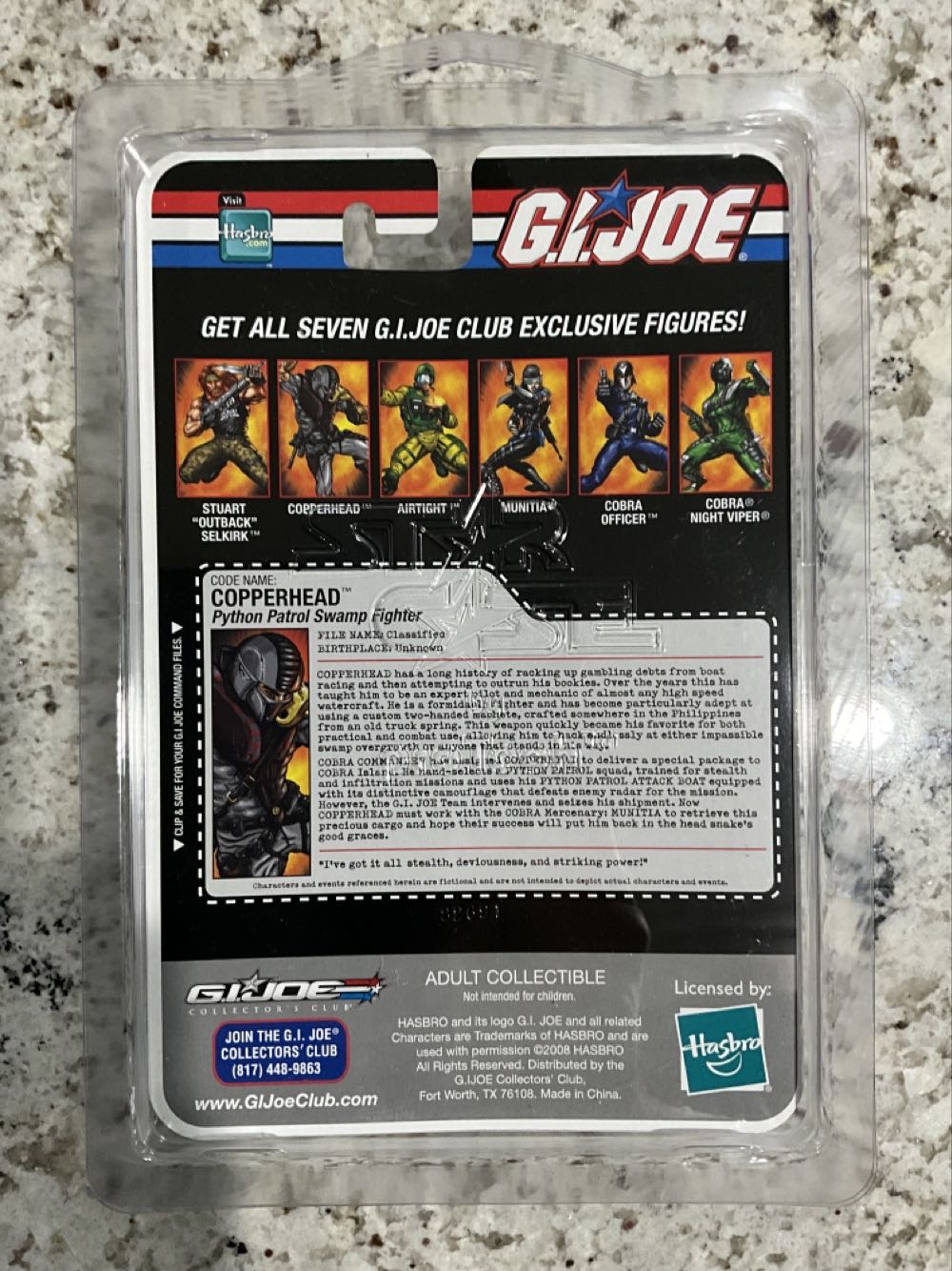 Copperhead  (G.i. Joe Collector’s Club Exclusive) action figure collectible - Main Image 2