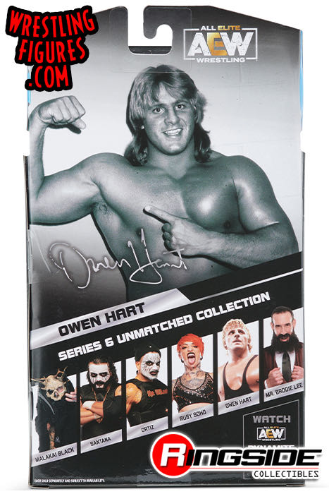 Owen Hart Aew Unmatched Series 6 - Jazwares LLC (AEW Unmatched) action figure collectible [Barcode 191726431428] - Main Image 2