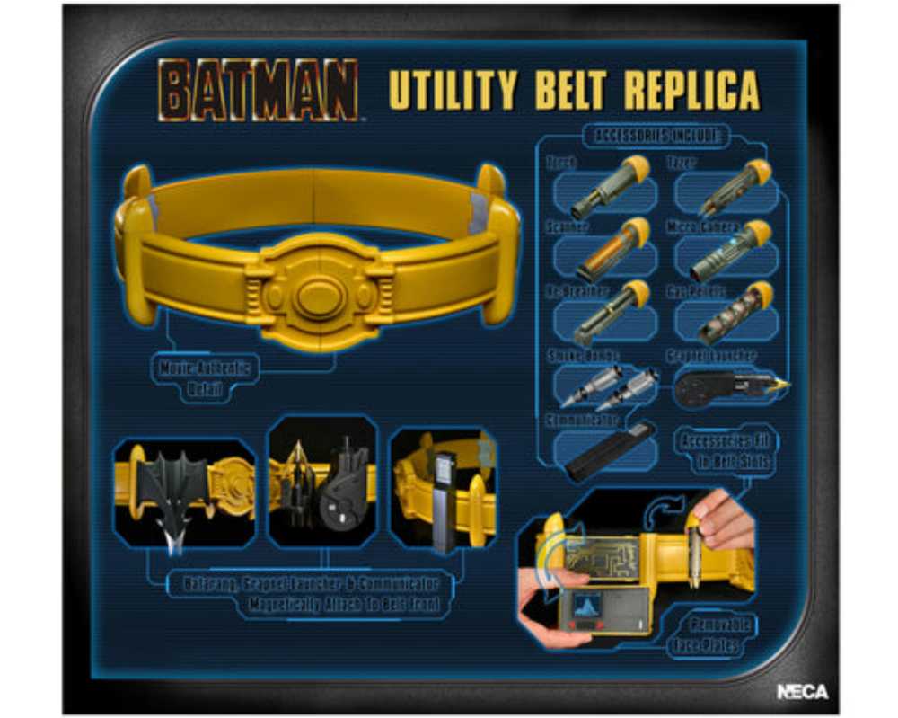 Batman: Utility Belt Replica - Neca/Reel Toys (Batman 89) action figure collectible [Barcode 634482616666] - Main Image 2