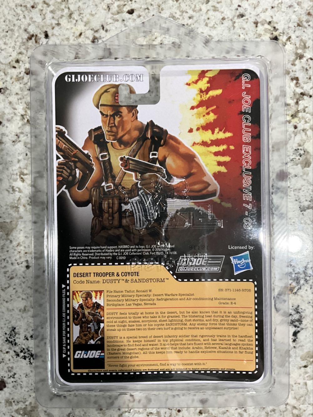 Dusty & Sandstorm  (G.i. Joe Collector’s Club Exclusive) action figure collectible - Main Image 2