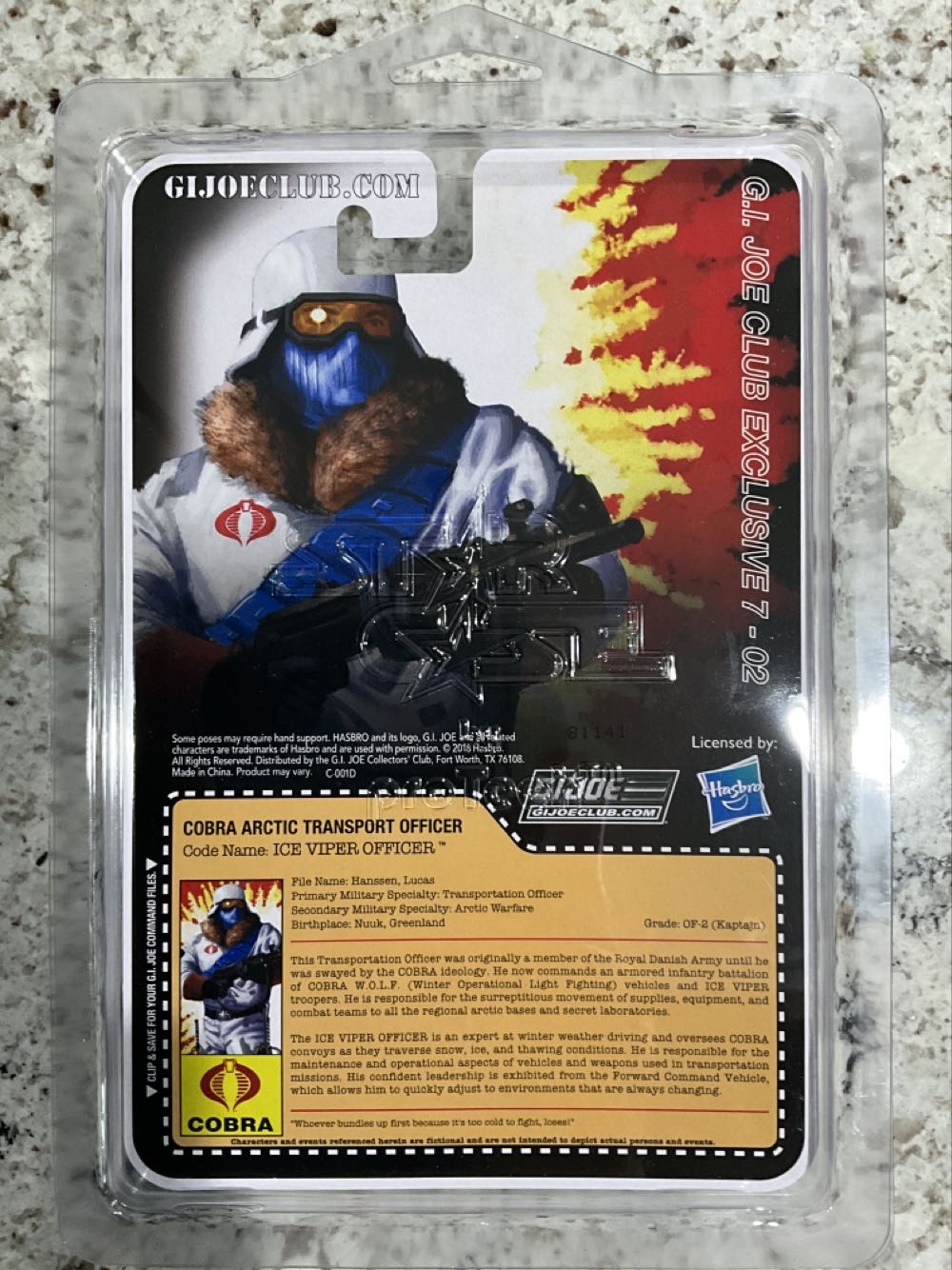 Ice Viper Officer  (G.i. Joe Collector’s Club Exclusive) action figure collectible - Main Image 2