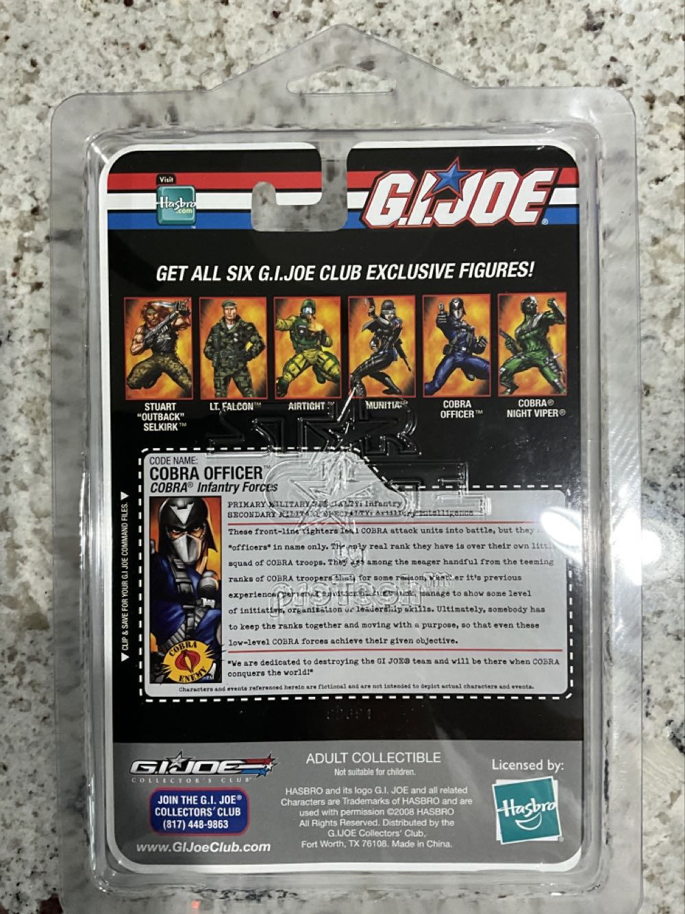 Cobra Officer  (G.i. Joe Collector’s Club Exclusive) action figure collectible - Main Image 2