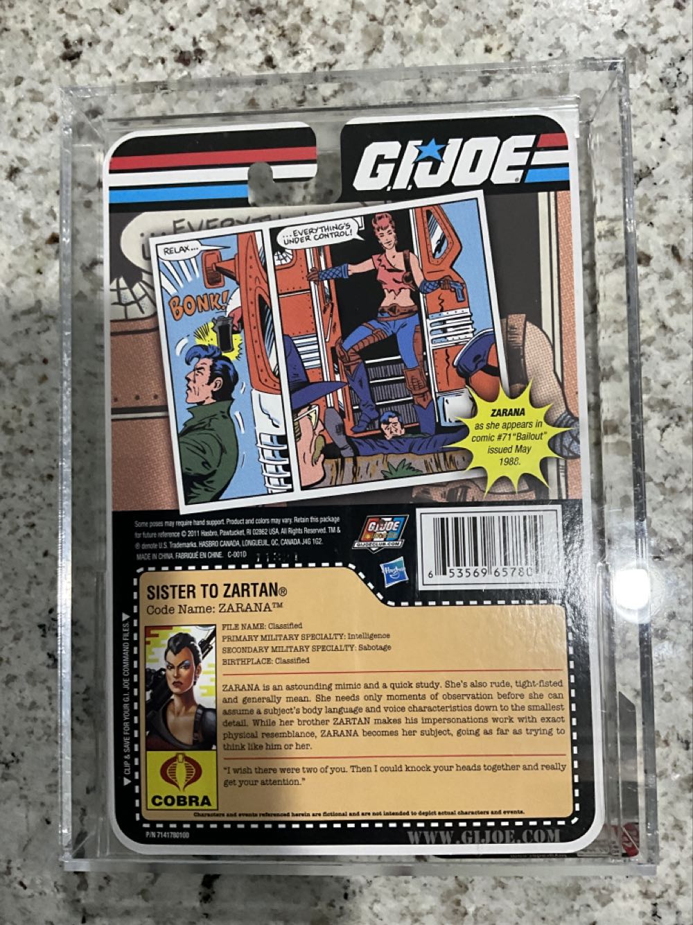 Dreadnoks Zarana (Cold Slither Black) - Hasbro - G.I. Joe (SDCC 2011) action figure collectible [Barcode 653569657804] - Main Image 2