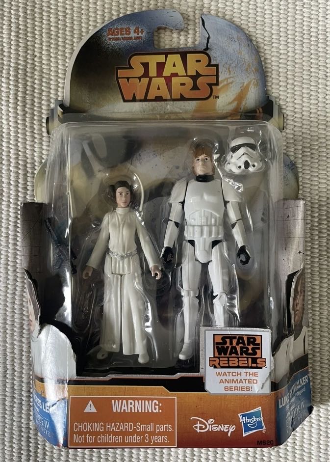 Princess Leia (Princess Leia/Luke Skywalker (Stormtrooper Disguise) 2-Pack - Rebels - MS20 - Hasbro (Star Wars Episode IV: A New Hope) action figure collectible - Main Image 3