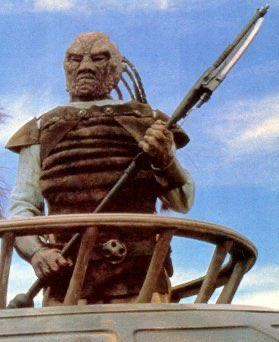 Weequay Skiff Guard With Force Pike And Blaster Rifle - Hasbro (Star Wars The Power Of The Force (Green Card)) action figure collectible [Barcode 076281697079] - Main Image 3